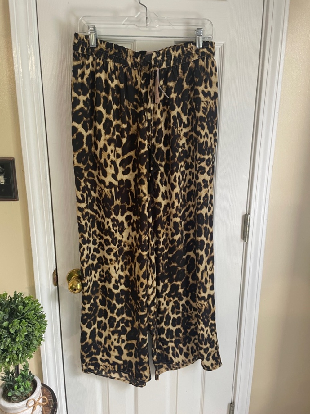 Philosophy Animal Print Pull-On Preppy Boho Western Pants